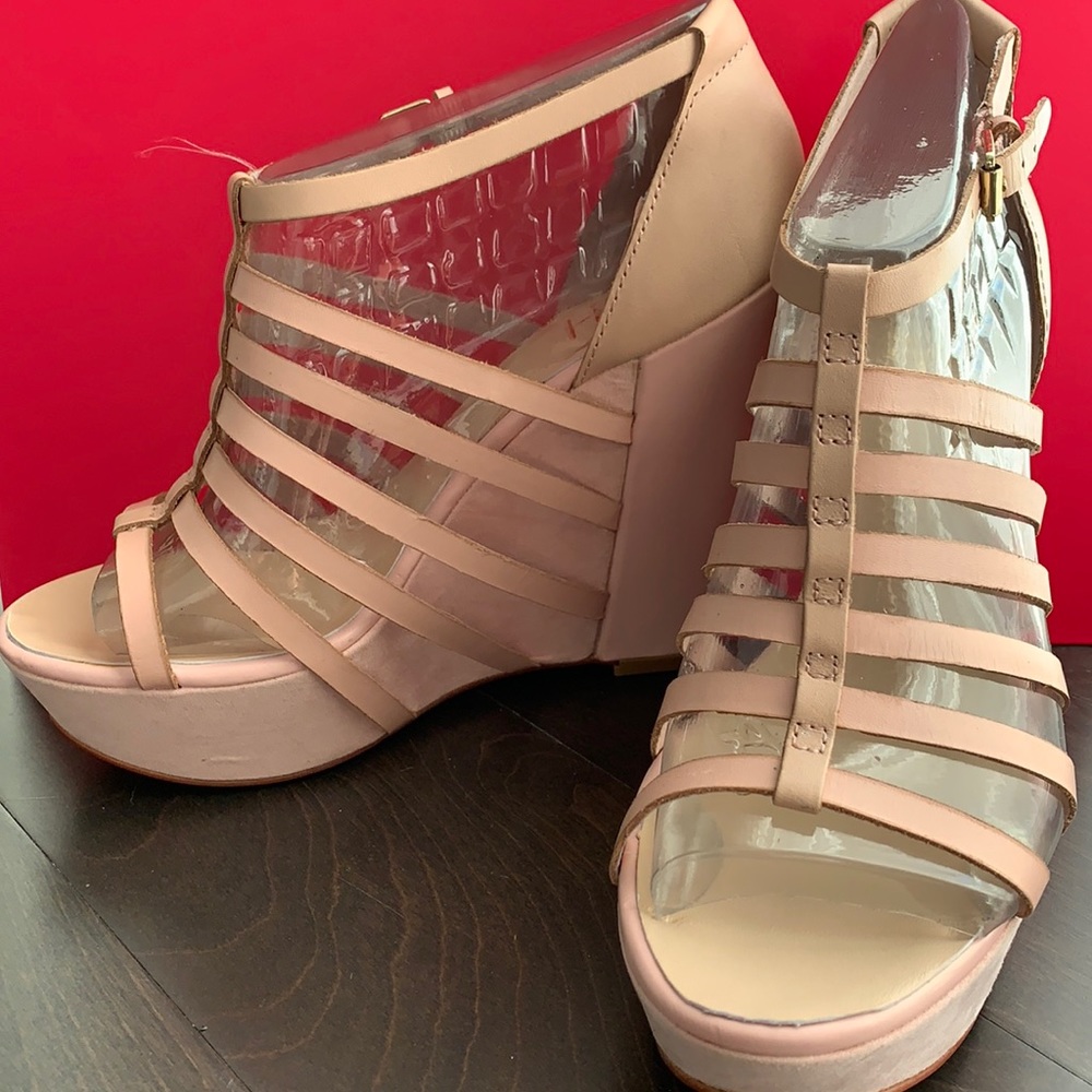 Light Pink Platform Wedges